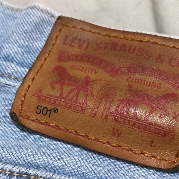 Levi’s 501 Straight Leg Lace Up Hem - Picture 8 of 12